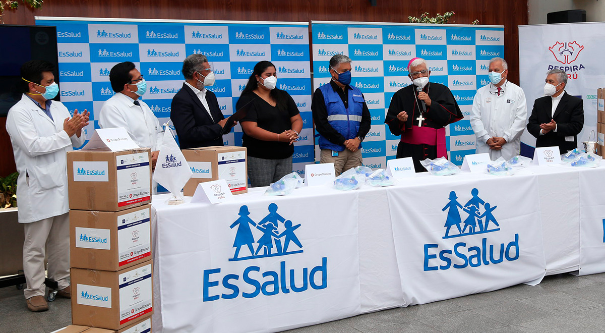 EsSalud recibe donación de 600 ventiladores mecánicos de Respira Perú EsSalud recibe donación de 600 ventiladores mecánicos de Respira Perú