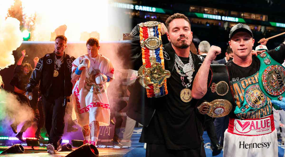 ¡A lo grande! J Balvin cantó “Mi Gente” y acompañó a Saúl \'Canelo\' Álvarez en su lucha contra Yildirim ¡A lo grande! J Balvin cantó “Mi Gente” y acompañó a Saúl \'Canelo\' Álvarez en su lucha contra Yildirim