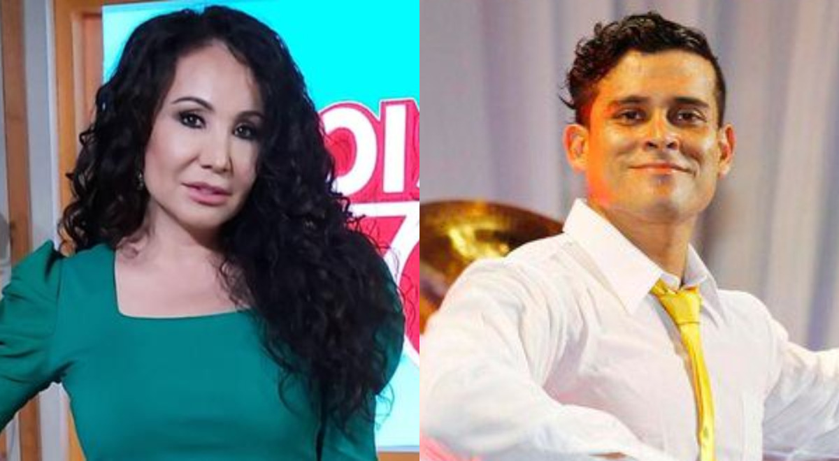 Janet Barboza admite que le gusta ver bailar a Christian Domínguez y él la sorprende Janet Barboza admite que le gusta ver bailar a Christian Domínguez y él la sorprende