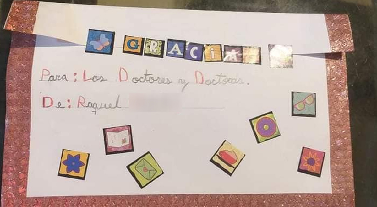 Piura: niña conmueve con carta a doctores que ayudaron a su padre a superar el COVID-19 Piura: niña conmueve con carta a doctores que ayudaron a su padre a superar el COVID-19
