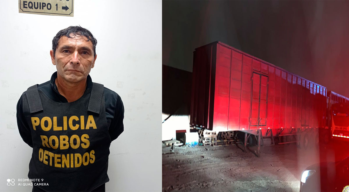 Ate Vitarte: PNP recupera camión robado con útiles de escritorio Ate Vitarte: PNP recupera camión robado con útiles de escritorio
