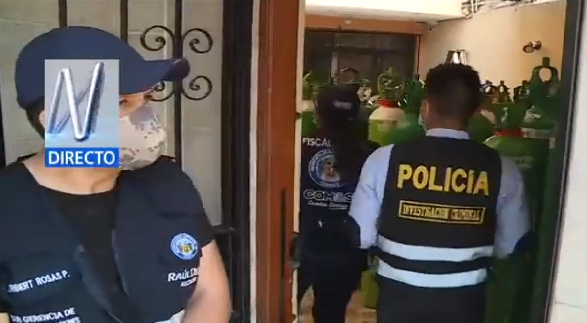 Comas: incautan 150 balones de oxígeno en una vivienda Comas: incautan 150 balones de oxígeno en una vivienda