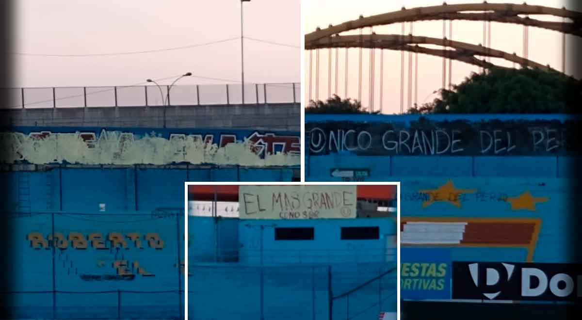 ¡Insólito! Hinchas de Universitario usurparon estadio de Cristal y borraron grafitis del club ¡Insólito! Hinchas de Universitario usurparon estadio de Cristal y borraron grafitis del club