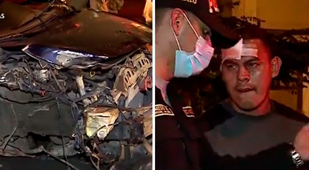 Miraflores: conductor en presunto estado de ebriedad chocó su auto contra un árbol Miraflores: conductor en presunto estado de ebriedad chocó su auto contra un árbol