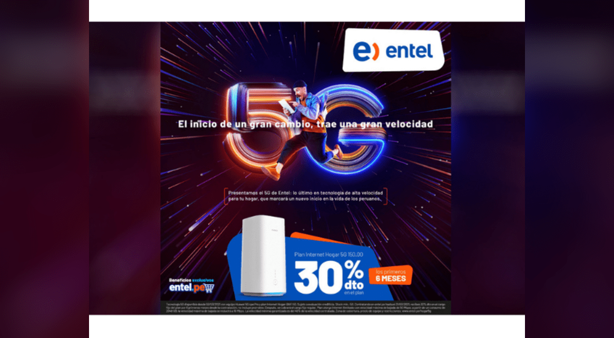 Entel lanza 5G en el Perú Entel lanza 5G en el Perú