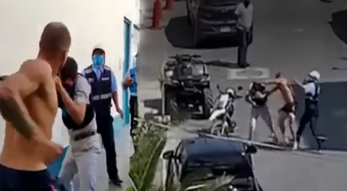 Captan a hombre agrediendo a fiscalizadores de la ATU en Punta Hermosa Captan a hombre agrediendo a fiscalizadores de la ATU en Punta Hermosa