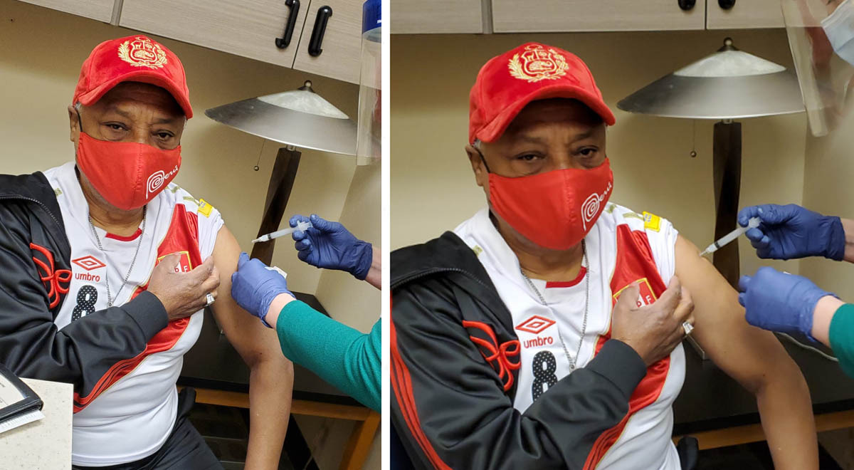 Manuel Donayre recibe segunda dosis contra coronavirus en Estados Unidos Manuel Donayre recibe segunda dosis contra coronavirus en Estados Unidos