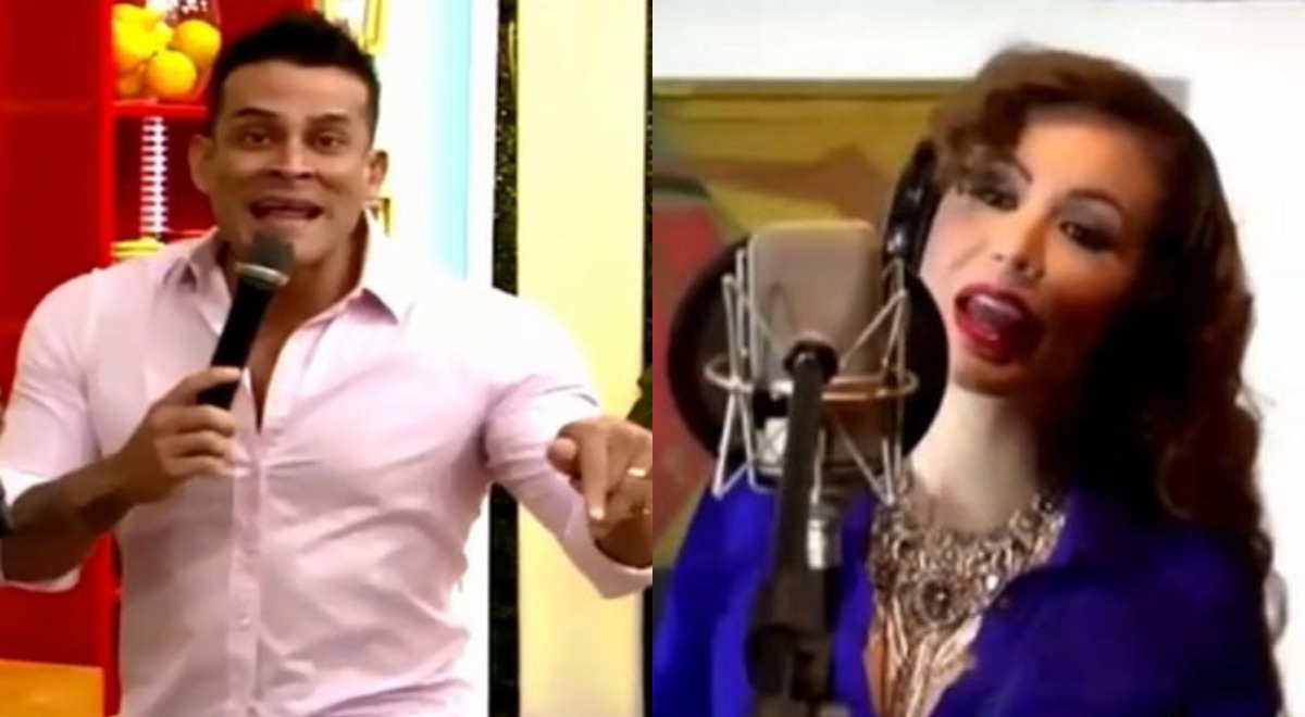 Christian Domínguez sorprende a Janet Barboza en vivo y revela su pasado como cantante Christian Domínguez sorprende a Janet Barboza en vivo y revela su pasado como cantante