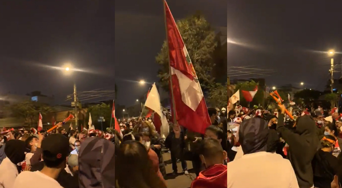 Fujimoristas vuelven a protestar en los exteriores de la casa del presidente del JNE Fujimoristas vuelven a protestar en los exteriores de la casa del presidente del JNE