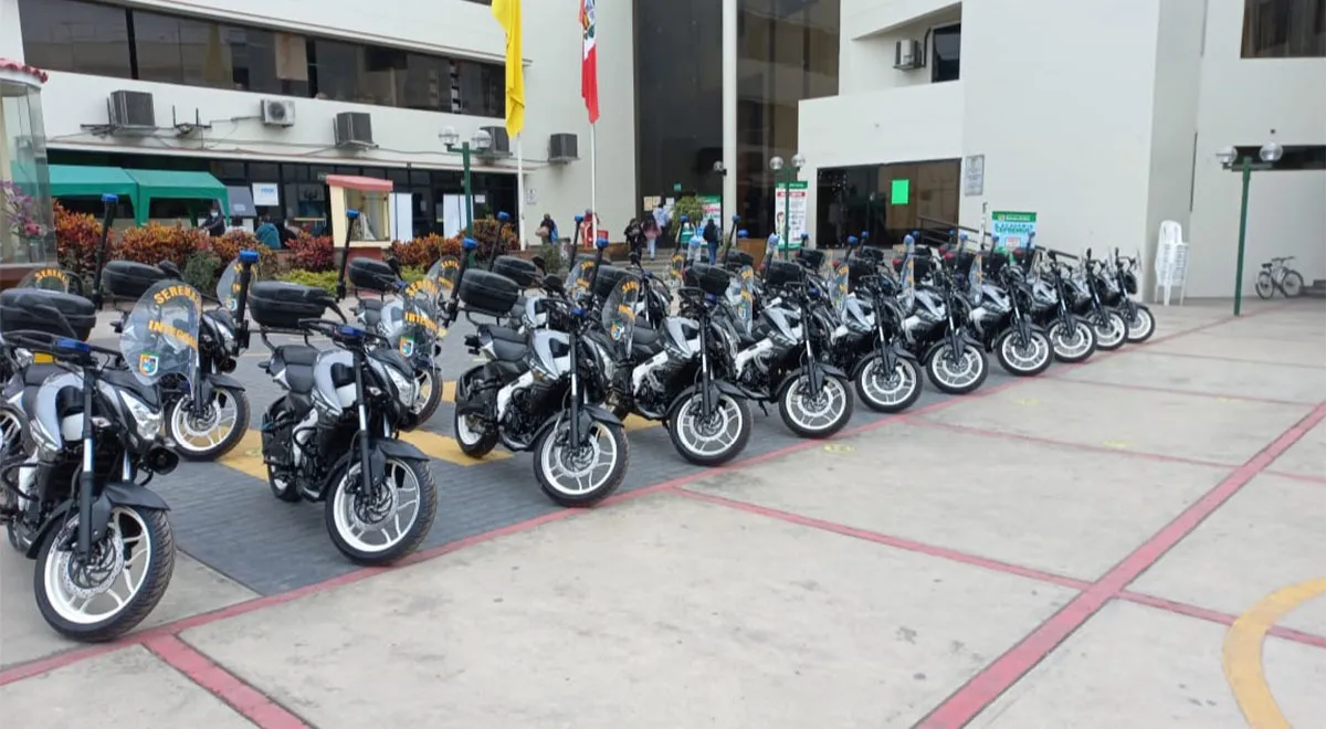 Santa Anita ya cuenta con una nueva flota de motos para combatir la  inseguridad, foto | El Popular