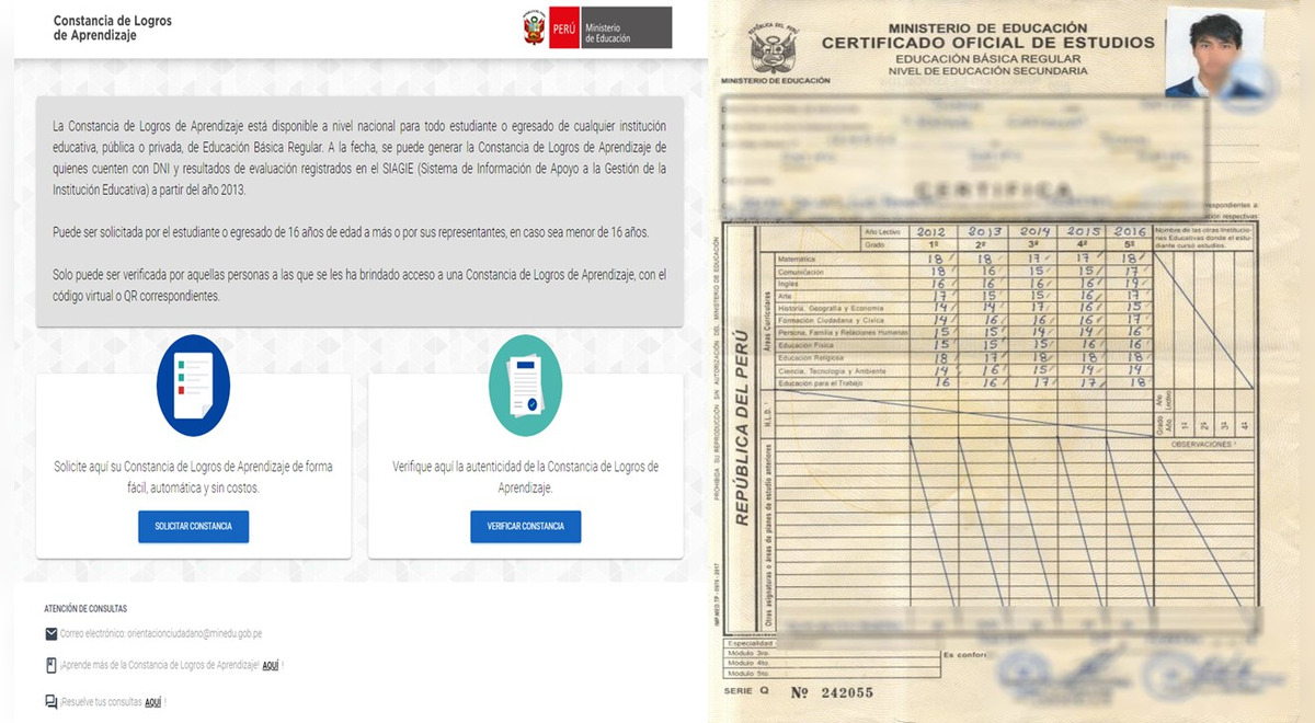 Cómo solicitar mis certificados de estudios de 5° de secundaria? Certificado  de 5° de secundaria. Estudios básicos regulares. Minedu. | El Popular