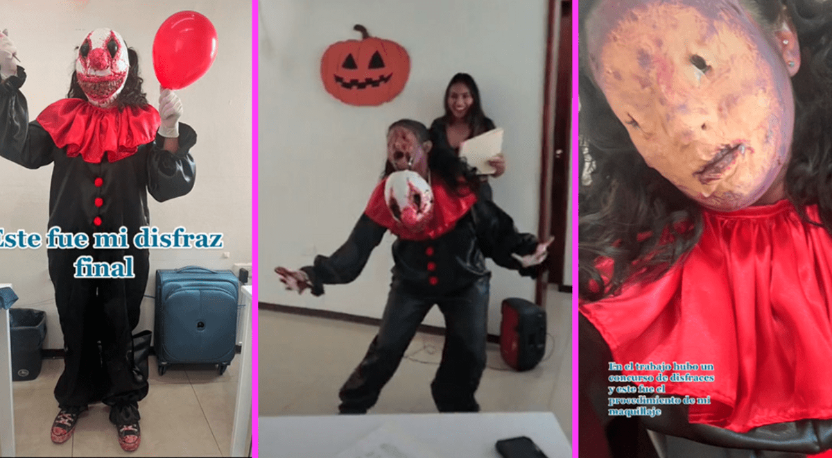TikTok viral: Joven gana concurso de Halloween del trabajo y asusta a miles  con terrrífico disfraz: “¡Que la asciendan!”, video | El Popular