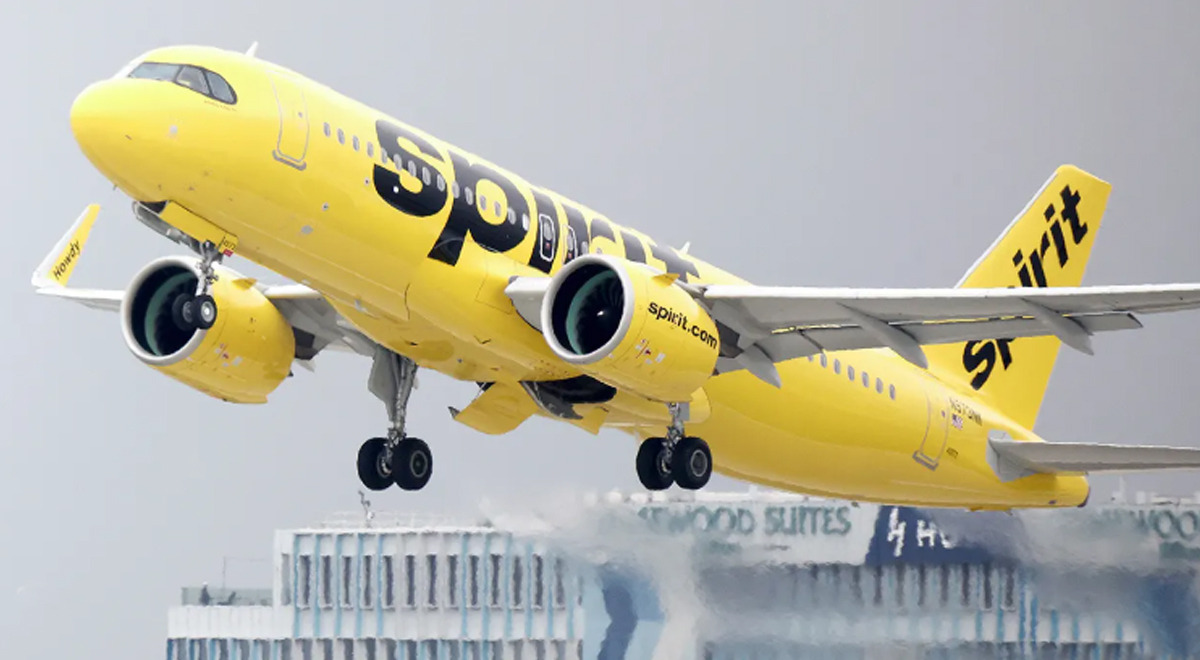 Spirit Airlines, la mayor aerolínea low cost de Estados Unidos se declaró en bancarrota