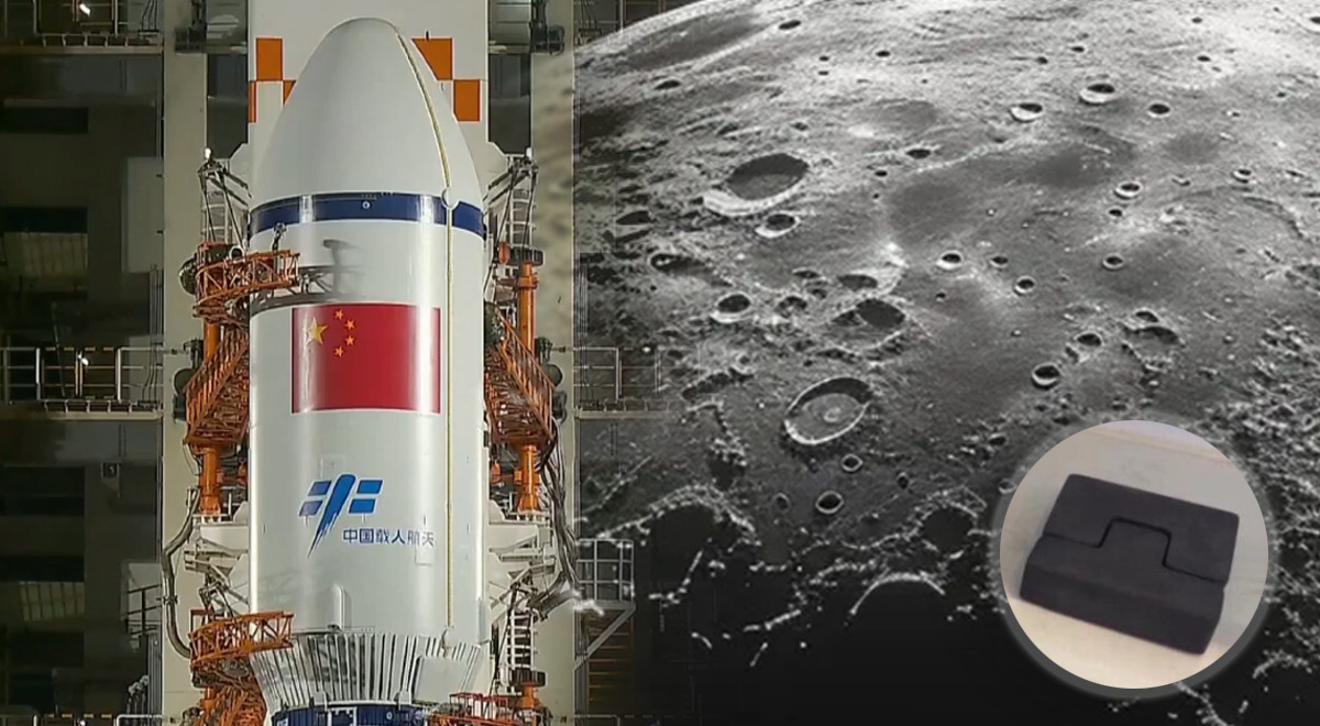 China sienta las bases para su estación lunar: dejó en órbita ladrillos hechos en la Tierra