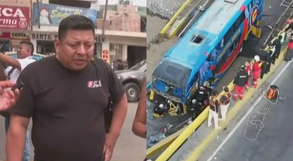 Hermano del conductor fallecido en el bus tras colapso del puente en Chancay rompe en llanto EN VIVO: "Iba a pedir vacaciones"