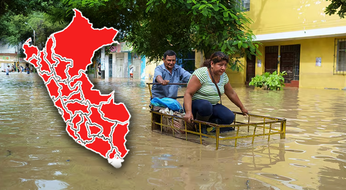 Las regiones del Perú en ALERTA ROJA por HUAICOS: zonas en riesgo desde HOY por activación de quebradas, según Senamhi