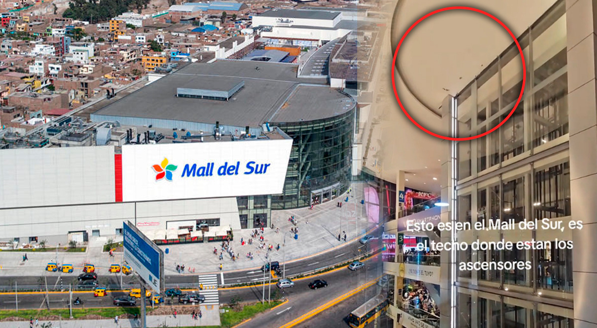 Reportan rajaduras en el techo al lado de los ascensores del Mall del Sur: zona tiene alto tránsito de usuarios