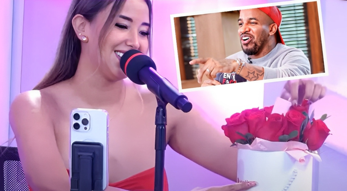 Xiomy Kanashiro recibe ROMÁNTICO ramo de rosas EN VIVO con revelador mensaje, ¿de Jefferson Farfán?: "Este canal que te estoy comprando"