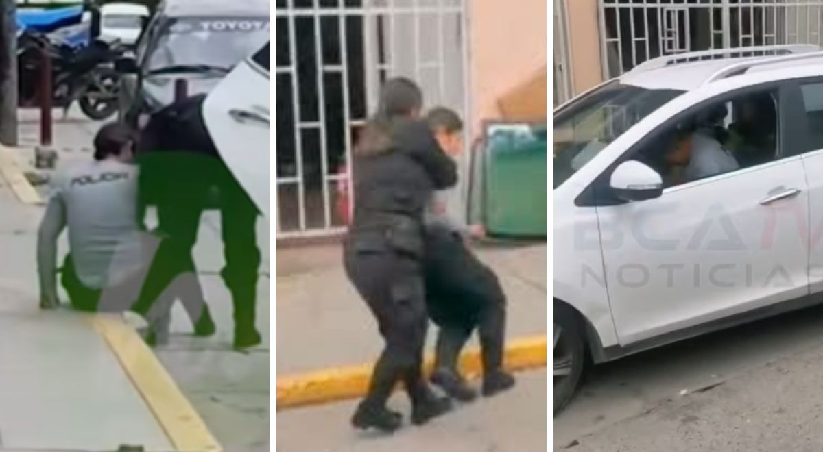 Policías son captados ebrios haciendo el ridículo a plena luz del día en Huaraz: PNP tomaría drástica decisión