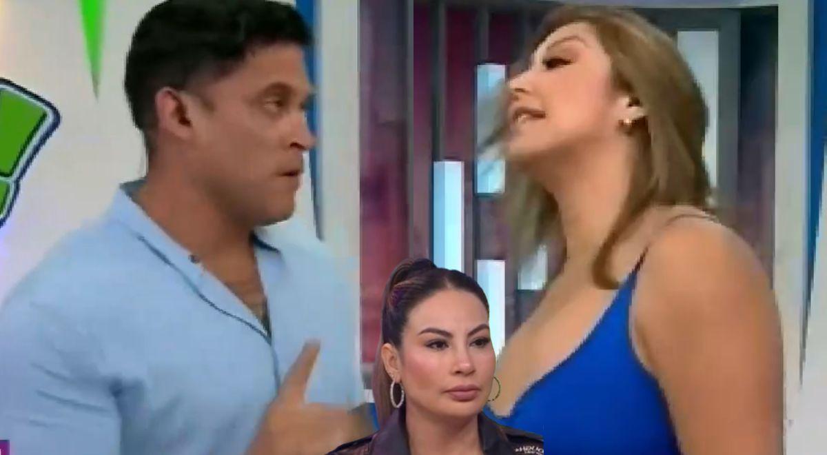 Christian Dominguez ataca Carla Tarazona no Live and Square por chamar Pamela Lopez de ‘prima’: “Nem diga ‘A’ para mim, vou ficar chateado”
