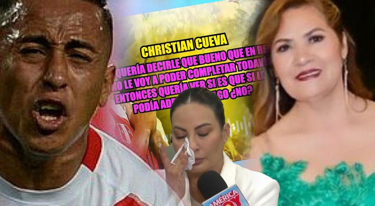 Christian Cueva admite uma grande dívida para com a mãe de Pamela Lopez em áudio revelado: “Não consigo terminar tudo…”