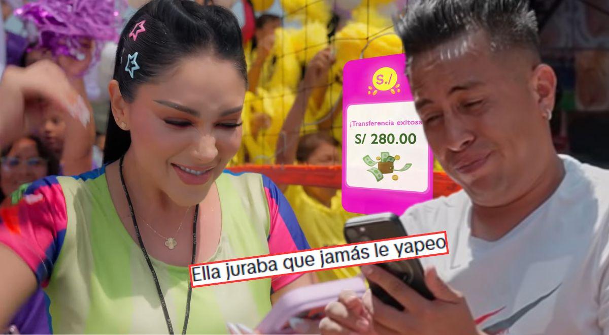 Christian Cueva e Pamela Franco reproduzem 280 soles em seu videoclipe, mas os usuários os afogam: “Agora ele jura pela filha”