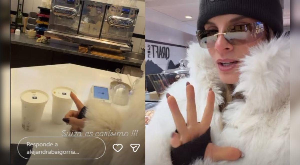 Alejandra Bygoria ficou chocada com o preço exorbitante de dois cafés e chás em sua viagem à Suíça: “É muito caro…”