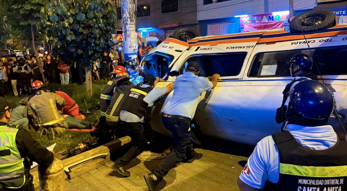 Acidente em Santa Anita: mulher morre e seis ficam feridas após van sair da estrada