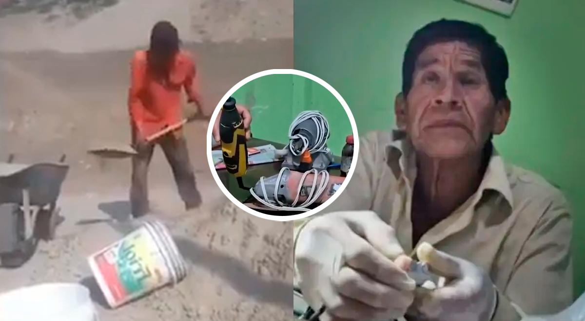 Encontraram um falso dentista em Ventanilla: um pedreiro se passando por dentista, usando uma lixa e uma serra circular.