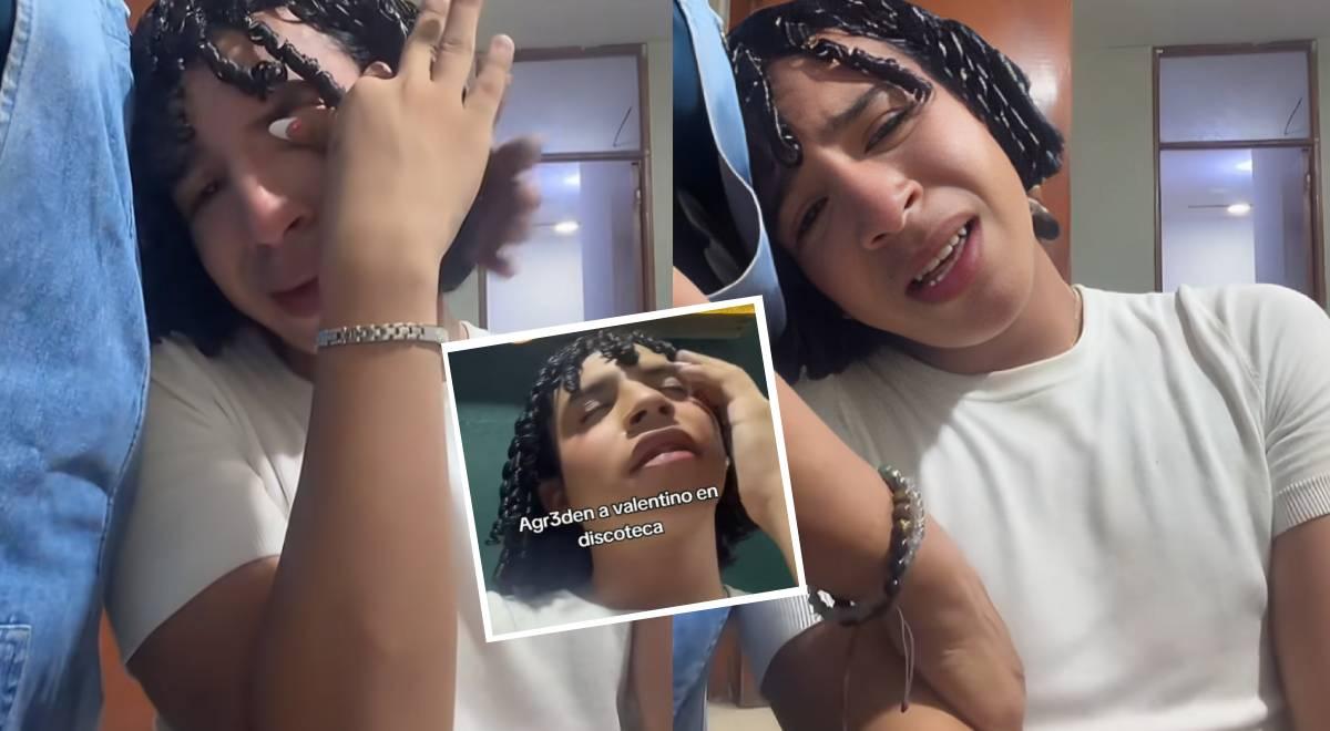 TikToker Valentino Palacios chora na delegacia após denunciar roubo e agressão violenta: “Eles me deram um soco”