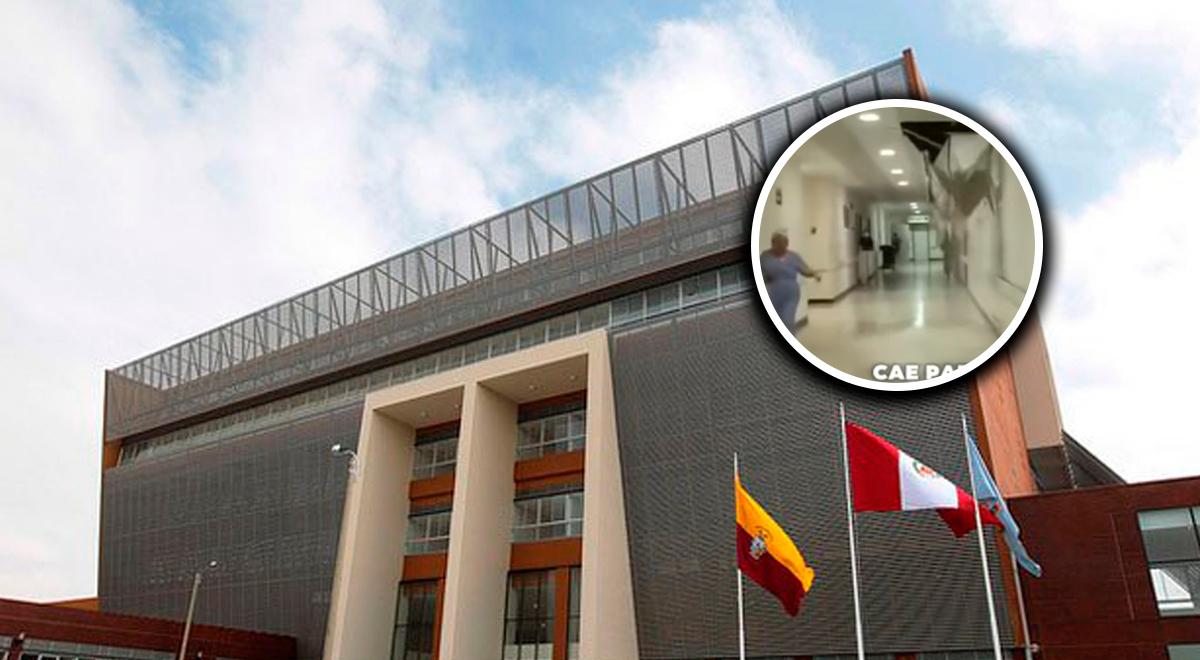 Devido às fortes chuvas, o telhado de um importante e conhecido hospital desabou e uma enfermeira ficou ferida