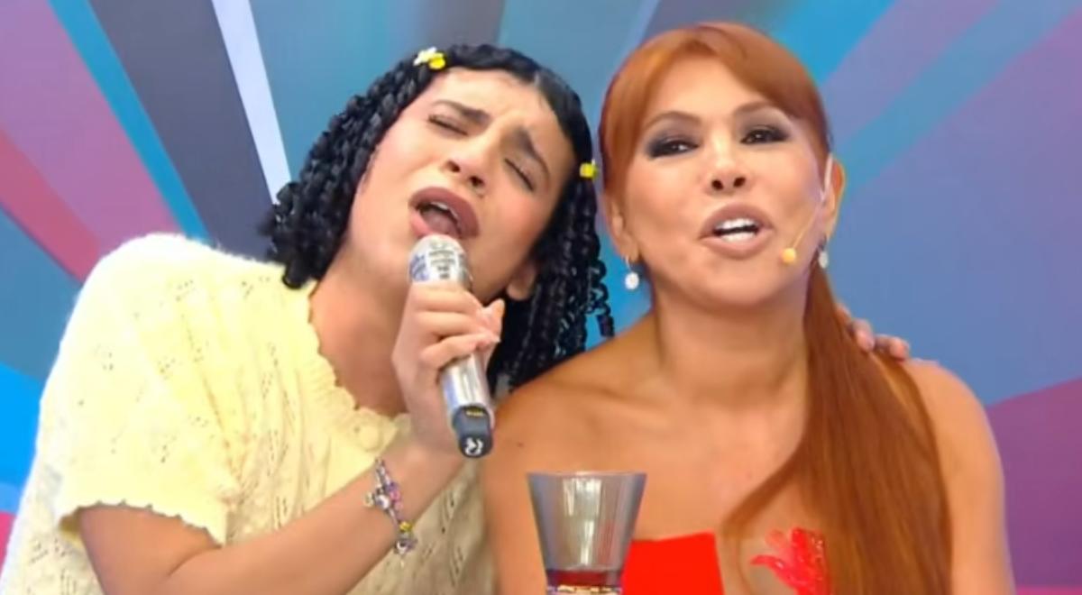 Valentino Palacios canta “La Borachita” e faz Magali Medina rir ao vivo: “Minha nova madrinha”