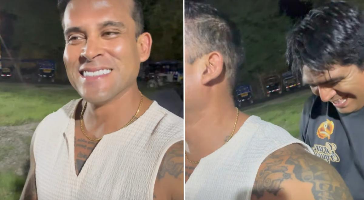 “Guarda, PAPI”: Cristian Dominguez surpreende ‘CUADRAR’ com ‘Pollito’ antes do show em Bagua Grande