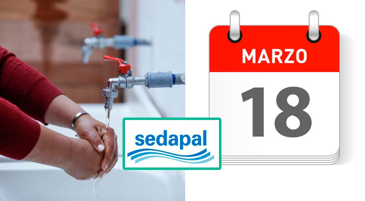 Confirmado | Sedapal fechará o serviço de água em Lima no dia 18 de março: verifique se sua área está na lista e agende
