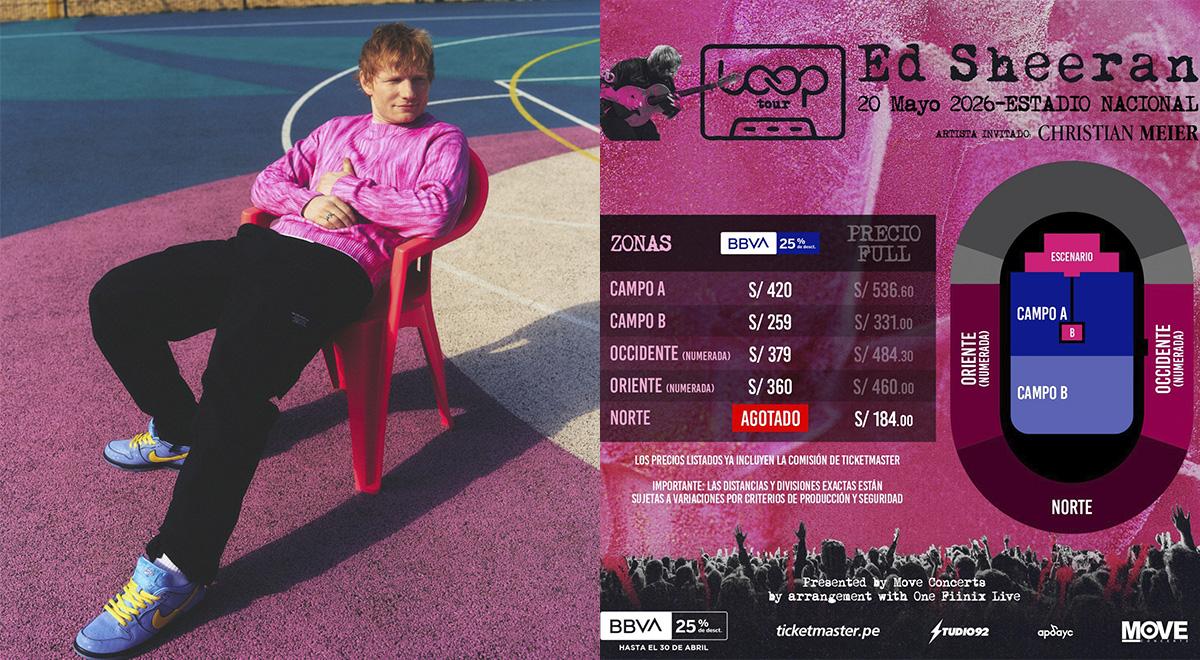 Ed Sheeran anuncia dois palcos em seu show no Estádio Nacional