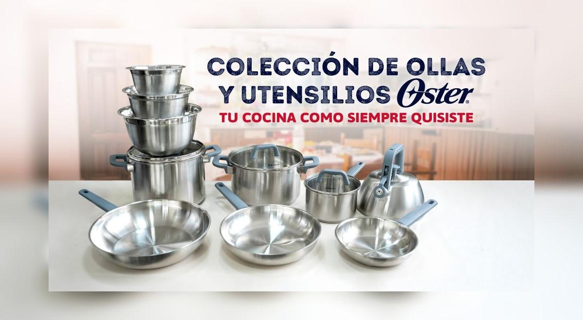 El Popular e Oster apresentam uma coleção de panelas de aço inoxidável projetadas para o lar peruano.