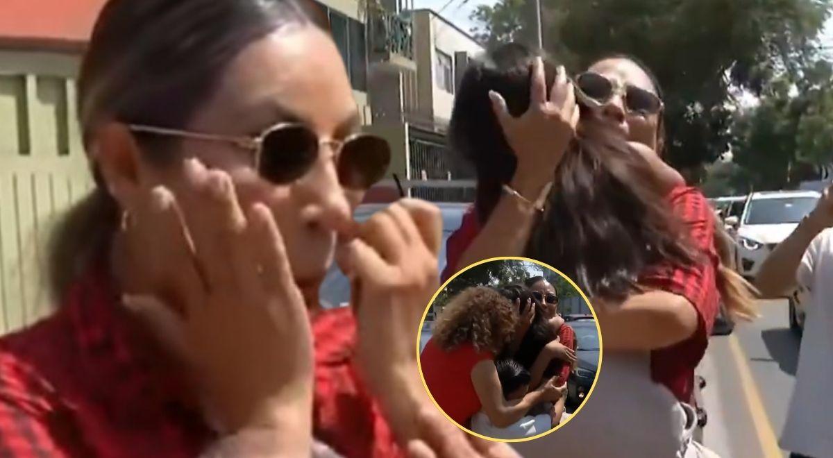 A filha de Pamela Lopez começa a chorar de cortar o coração ao se despedir de sua mãe