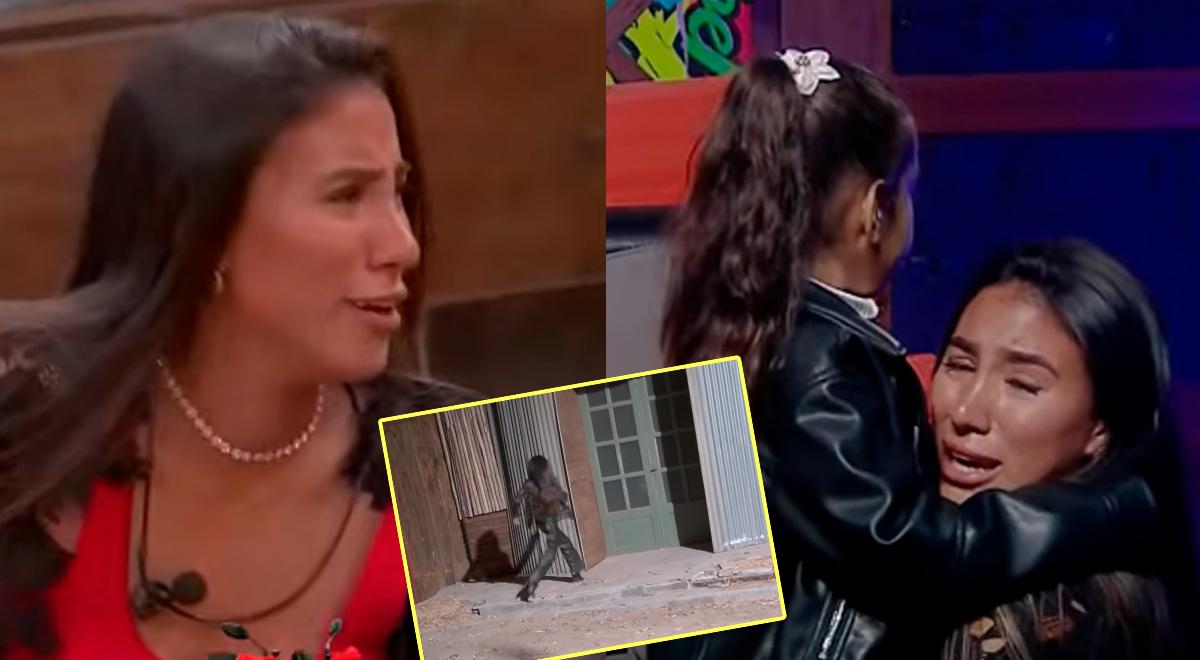 Samahara Lobaton n’a pas pu retenir ses larmes en serrant à nouveau sa fille aînée dans ses bras dans “La Granja VIP”
