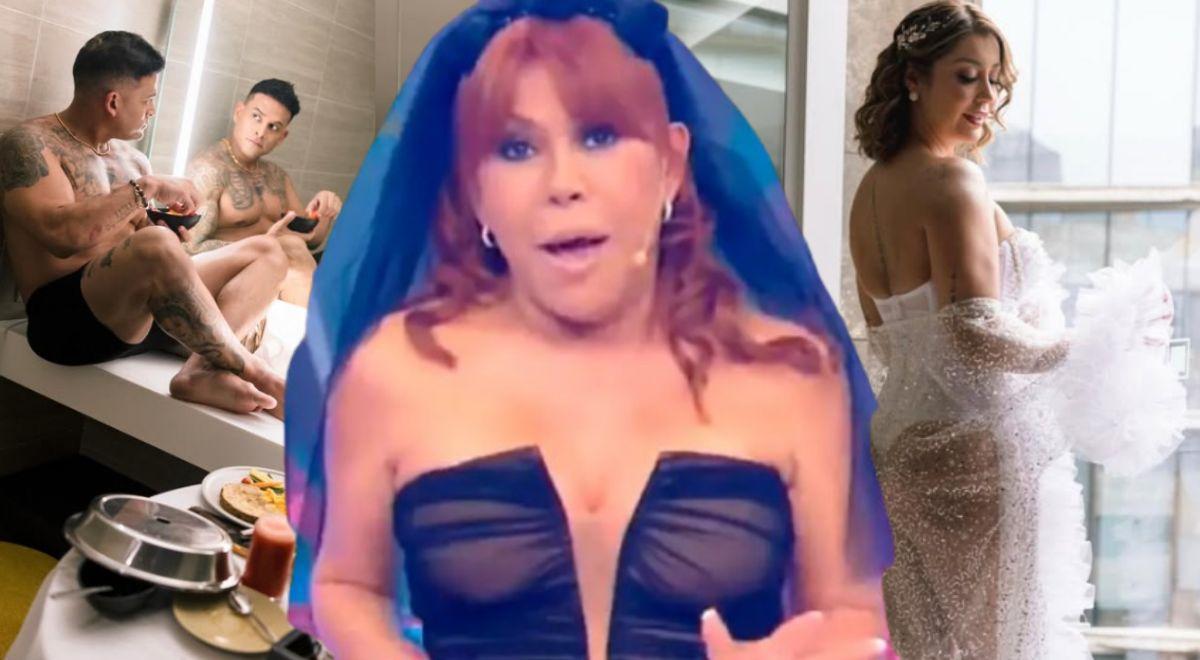 Magali Medina fustige Carla Tarazona et Cristian Dominguez pour avoir posé en sous-vêtements à son mariage : “Ils veulent vendre leurs photos”