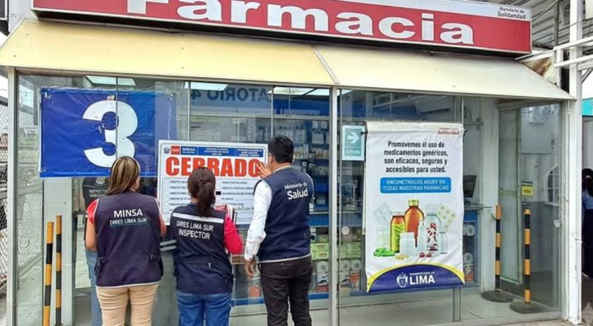 Le MINSA a fermé plus de 500 pharmacies dans tout le pays qui vendaient des médicaments périmés et illégaux