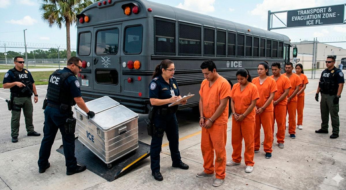 Attention aux immigrants : l’ICE ordonne l’évacuation du centre de détention « Alligator Alcatraz » de Floride en raison d’un risque important