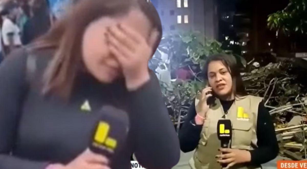 Une journaliste latino vénézuélienne retourne dans son pays après le tremblement de terre et pleure devant la catastrophe : “Je ne le savais pas”
