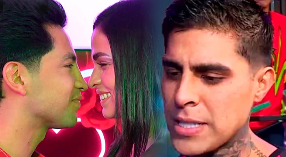 Et Paul Michel ? Raisa Ortiz et Santiago Suarez jouent dans un moment romantique alors que les candidats demandent un baiser