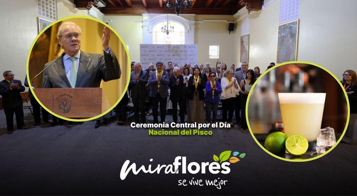 Miraflores rinde homenaje al pisco y reconoce la trayectoria del empresario Manuel Mejía Soler