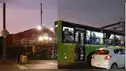 ¡TERROR EN LA VÍA! Captan angustiante momento donde bus queda atrapado en el cruce del ferrocarril
