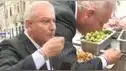 Gunter Rave causa furor en plena jornada de Elecciones 2026 tras comer 'cevichito' al paso: "Señora, le has metido la vena..."