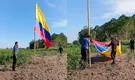 Colocan bandera de Colombia en Isla Santa Rosa en medio de las fricciones con Gustavo Petro