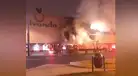 Surco: incendio en los exteriores de Vivanda habría sido provocado, según supermercado [FOTO]