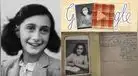 Ana Frank: Google conmemora a la joven alemana víctima del holocausto nazi con un emotivo doodle
