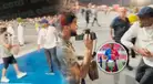 Samuel Eto'o agredió a youtuber en el Mundial Qatar 2022: le metió una patada en la cara y rompió su cámara